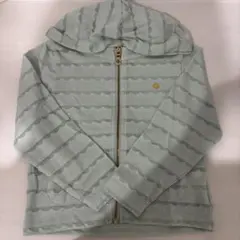 ケイトスペード　キッズ　フード取り外し可能薄手パーカー　グリーン　110