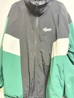 ナイロンジャケット 黒/緑/白