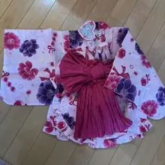 70,80,90】こども十二単 羽織 和服 ベビー袴 女の子 桜 記念日 - メルカリ