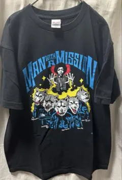 MAN WITH A MISSION ハカセTシャツ マンウィズ　ブラックのサムネイル