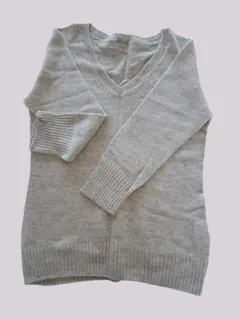 美品　MARGARETHOWELL  マーガレットハウエル　ウール　七分袖ニット LINEN COTTON KNITWEAR | MARGARET HOWELL（マーガレット・ハウエル