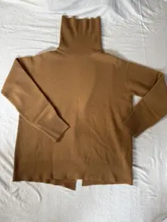 IENA SLOBE ウールカシミヤ混紡 ブラウン タートルネックセーター
