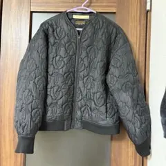 child women フラワーキルティングブルゾン