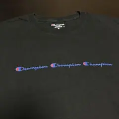 Champion ロンT ブラック アメリカ古着