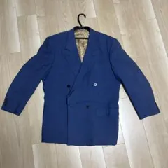 希少 オーラリー 上質 ダブルブレスト ジャケット コットンリネン