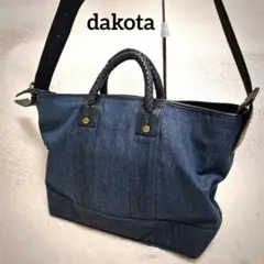 dakota ダコタ　デニム✕レザー　2wayショルダーバッグ