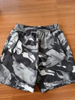 adidas グレー カモフラージュ ショートパンツ J/S