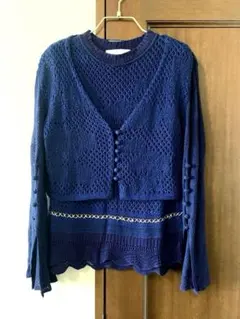 Mame Kurogouchi マメ アンサンブル カーディガン ベスト セット