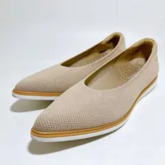 極美品☆VIVAIA ポインテッドトゥ スリッポン パンプス フラット 36.5