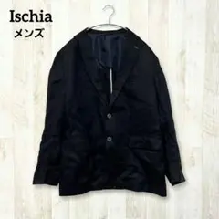 Ischia テーラードジャケット 紺 ネイビー シングルブレスト 2つボタンのサムネイル