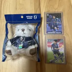 南野拓実☆プレーヤーズベアキーホルダー&トレカ2枚セット