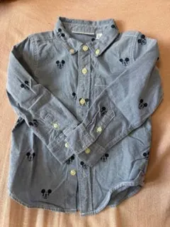 babyGAP★ディズニー★ミッキーシャツ★105、4歳★ブルー