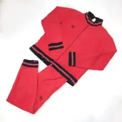 希少 80s デサント製 アディダス ジャージ セットアップ 赤 黒 O XLのサムネイル