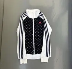 00s ドットadidas トラックジャケットy2k ウィッシュコア　ベビわれ