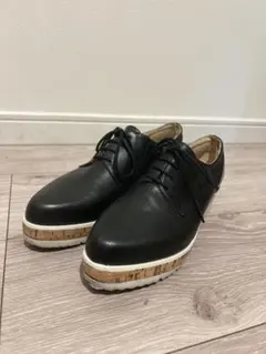 あしながおじさん　厚底レザーシューズ　ウェッジソール　23cm