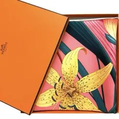 新品未使用 お洒落 花柄 エルメス シルクスカーフ カレ90 ブケフィナル 
