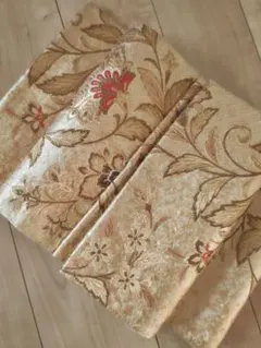 ㉒花柄 ゴールド 袋帯　色無地　付下　訪問着　礼装