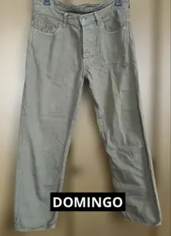 DOMINGO チノパン フロントボタン ベージュ