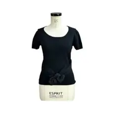 【TO BE CHIC】装飾付き半袖ニット サイズII（中古）