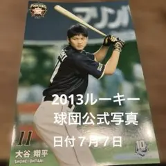 大谷翔平 日本ハム ハイライトフォトカルーキー2013 10月4日 日付つき
