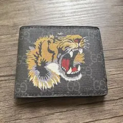 GUCCI グッチ 虎 タイガー GGスプリーム ラウンドファスナー 長財布