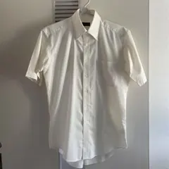 ENRICO COVERI クリーム色 半袖ワイシャツ ボタンダウンのサムネイル