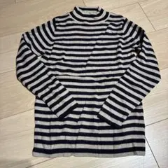 無印 ストライプ柄セーター 130