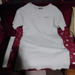 MARY QUANT 半袖ひざ丈ワンピース アイボリー