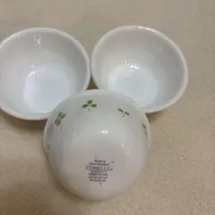 美品　コレール　クローバー　ボウルセット　合計9枚 CORELLE（コレール） ボウル 14.5cm CORELLE 強化ガラス （ 食洗機対応