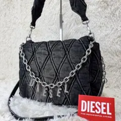DIESEL Charm-D Shoulder M チャームD セブチ　ブラック