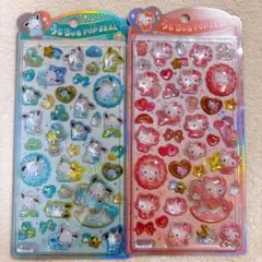 国内正規品 うるちゅるポップシール サンリオベビー ポチャッコ・ハローキティ