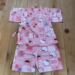 サンリオ　ハローキティ　甚平　90 ピンク