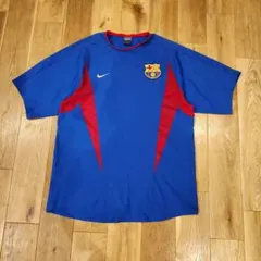 NIKE ナイキ サッカー FCバルセロナ シャツ Y2K 2002/03