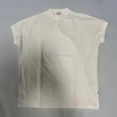 coen USAコットン モックネック 半袖Tシャツ ホワイト Lのサムネイル