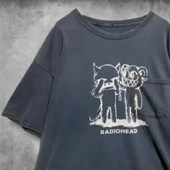 00s RADIOHEAD UK製 リンガーTシャツ M WASTE墨黒フェード - メルカリ
