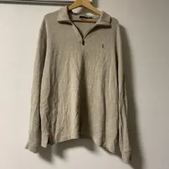 Polo Ralph Lauren ベージュ ジップアップ トレーナー