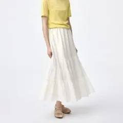 GU ティアードフレアスカート白のサムネイル