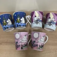 ムーミン マグカップ YAMAKA ヤマカ 6個　未使用　3色ペアセット