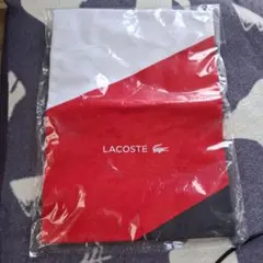 ラコステ 布トート/エコバッグ トリコロール白赤青紺