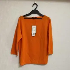 未使用　ロートレアモン　春ニット　セーター　オレンジ　38 M サイズ