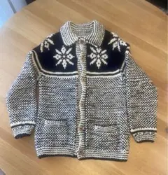 希少【スコットランド製】インバーアラン　スノーフレーク　ネイビー