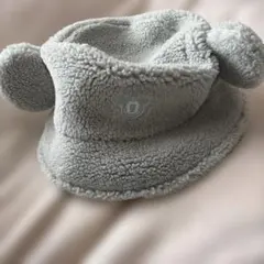 ミッキー　もこもこバケットハット　ミントグリーン　ディズニー　ハット