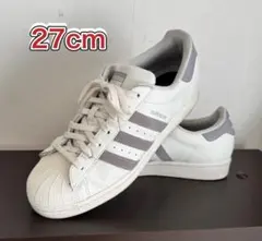 adidas SUPERSTAR 27cm ホワイト/グレー