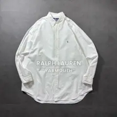 ラルフローレン YARMOUTH オックスフォード BDシャツ ホワイト 古着