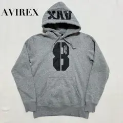 AVIREX プルオーバー スウェットパーカー USAFプリント グレー S