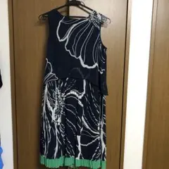 グレースコンチネンタル　グレースクラス　シフォンプリーツプリントワンピース