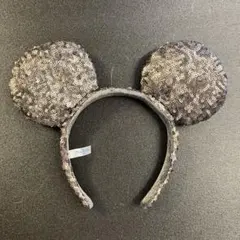 ディズニー/カチューシャ/ミッキー/シルバー/グレー