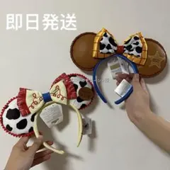 上海ディズニー　トイストーリー　ウッディ　ジェシー　カチューシャ　２点セット