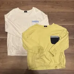petit main 長袖カットソー 120cm 130cm 2枚セット
