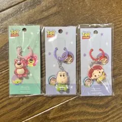 トイストーリー　ミニチャーム めじるしアクセサリー バズ　ジェシー　ロッツォ